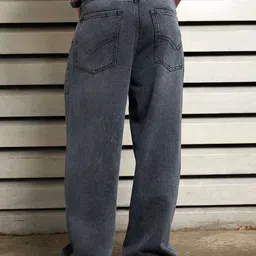 High Star Men Relaxed Fit Mid-Rise Cotton Jeans image 3