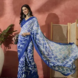 Sangria Printed Saree With Blouse-picture-23
