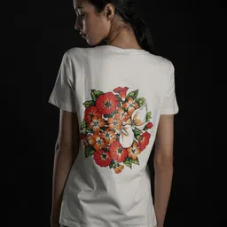 EKSDEE Women Printed T-shirt image 4