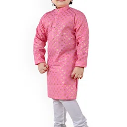 Arshia Fashions Boys Ethnic Motifs Printed Regular Kurta with Pyjamas image 3