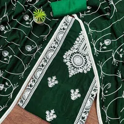 SAINOOR Floral mbroidered Unstitched Dress Material-picture-14