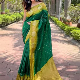 ZIKARAA Woven Design Zari Handloom Saree-picture-27
