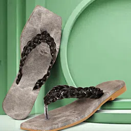 Ishransh Women Embellished Open Toe Flats-image-19