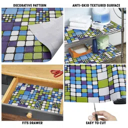 Mopak Decor Green Set of 1 Regular Shelf Liner Organisers image 4