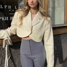 LULU & SKY Notched Lapel Single Breasted Blazer image 4