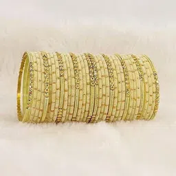 Instyle Forever Gold Glass Artificial Stones & Beads Bangle image 2