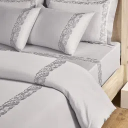 SANSAAR A DDECOR BRAND LIVE CONSCIOUSLY Quirky Cotton 3 Piece Double Superfine Bedding Set image 3