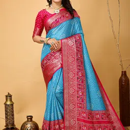 SHOPLANCE Kalamkari Zari Saree-picture-12