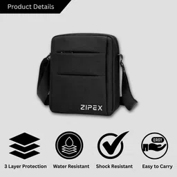 zipex 10 inch Compact Cross Body Bag | Side Bag | Sling Bag | Waterproof Messenger Bag-picture-20