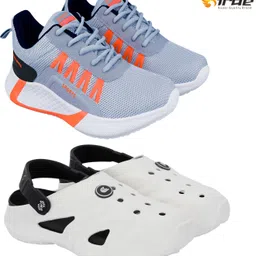 Birde Stylish Combo Pack of 2 Lightweight Gym, Running Shoes With Clogs Walking Shoes For Men-picture-17