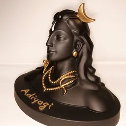 kumar elegance Adiyogi Shiva Idol Decorative Showpiece - 10 cm image 4