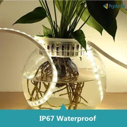 hybrix LED Ceiling Light (16 Mtr. Roll) Cove Rope Light, Strip Light, Double Row SMD 5730 LED (Genuine 80 LEDs/Mtr), Waterproof IP67 & Flexible With Free AC Adaptor Plug, Direct 220v AC, Super Bright PINK Color. Recessed Ceiling Light Ceiling Lamp image 2