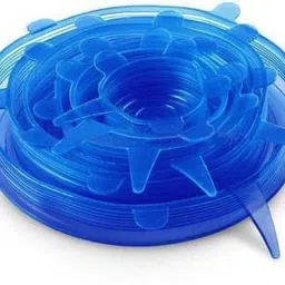 Silicone Stretch Lids for Bowl, Can, Jar, Glassware, Food Saver Covers Safe in Dishwasher, Microwave and Freezer 2.6 inch, 3.8 inch, 4.5 inch, 5.7 inch, 6.5 inch, 8.3 inch Lid Set, Pack of 6-image-44