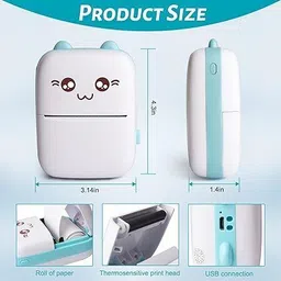 VIRU ENTERPRISE Mini Bluetooth Thermal Printer Mini Bluetooth Thermal Printer image 2