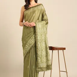 SANGAM PRINTS Geometric Printed Saree-image-45