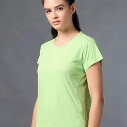 CULT Women Moisture Wicking Solid Round Neck T-shirt-picture-29