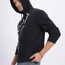 UNRL Printed Hooded Sweatshirt image 5