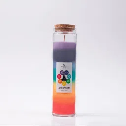 Samskara Home Multi-Color 7-Chakra Tall Jar Candle-picture-16