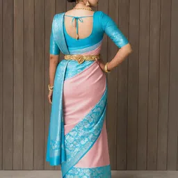 Mitera Woven Design Zari Banarasi Saree image 2