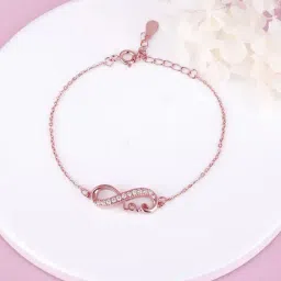 GIVA Love All Around 92.5 Sterling Silver Love That Know No Bound Bracelet for Women & Girls-picture-12