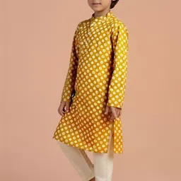 KISAH Boys Ethnic Motifs Printed Regular Kurta with Pyjamas image 3