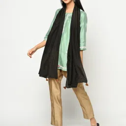 Fabindia Black Plain Stole image 4