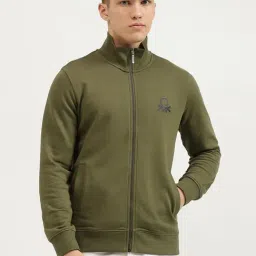 United Colors of Benetton Green Pure Cotton Slim Sweatshirt-picture-25