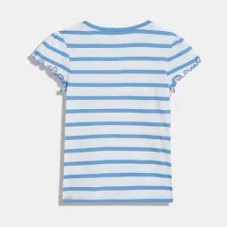 Tommy Hilfiger Kids Copenhagen Blue Striped Regular Fit T-Shirt image 2