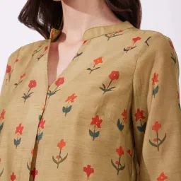 Fablestreet Yellow Printed Top image 4