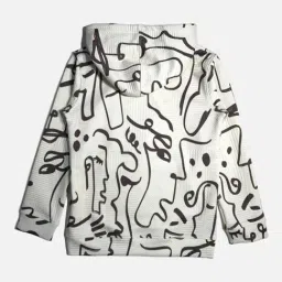 Cavio Kids Brown Printed Full Sleeves Sweatshirt image 4