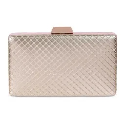 Metro Rose Gold Textured Free Size Clutch image 4