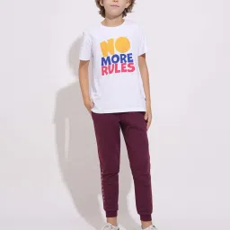 Jack & Jones Junior Boys Windsor Wine Solid Joggers image 4