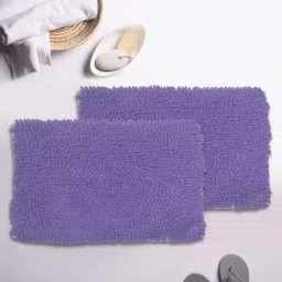 BIANCA Super-Soft Shaggy Floor Rug With Non-Slip Back -2pc Medium (yakuza) solid-lilac-image-29