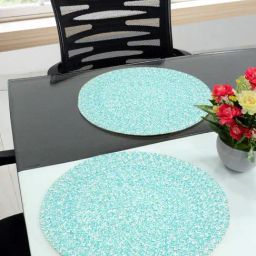 Saral Home Blue Cotton 42 TC Placemats - Set of 2-picture-31