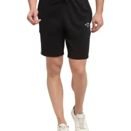 Cantabil Black Cotton Regular Fit Shorts-picture-23