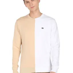 Arrow Sport White And Beige Cotton Regular Fit SweatShirt-picture-38
