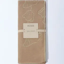 Westside Home Gold Floral Embroidered Table Runner image 3