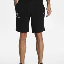 Puma Black Cotton Regular Fit Shorts-picture-42