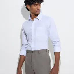 WES Formals by Westside Light Blue Checks Design Slim-Fit Cotton Shirt-picture-43
