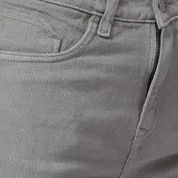 NUMERO UNO Grey Denim Solid Jeans image 4