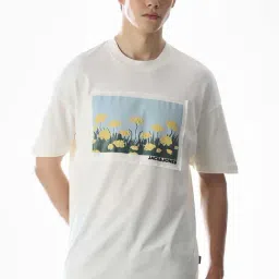 Jack & Jones Star White Cotton Regular Fit Printed T-Shirt-picture-12