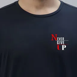 CASUALBUD Men Typography Printed Round Neck T-shirt image 5