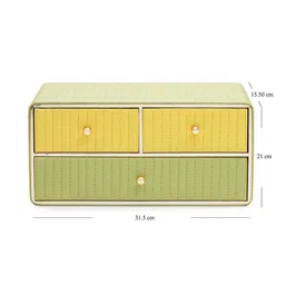 Pure Home and Living Green Set of 1 Regular Drawer Organiser Organisers image 3
