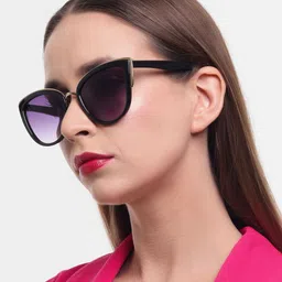 PELLE LUXUR Unisex Oval Sunglasses with UV Protected Lens PL25GS296 image 2