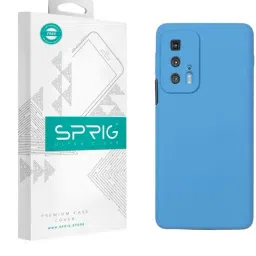 Sprig Liquid Silicone Back Cover for Motorola Edge 20 Pro (Blue)-image-99