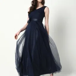 showoffff SHOWOFF Navy Regular Fit Maxi Dress image 4