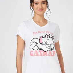 Dreamz by Pantaloons White Graphic Top image 4