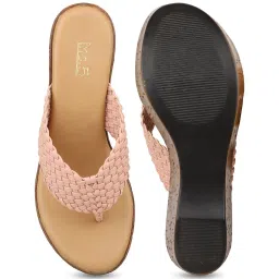 Inc.5 Women's Peach Thong Wedges image 4