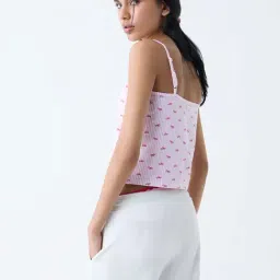 Superstar by Westside Red Printed Cotton-Blend Camisoles - Pack of 2 image 2