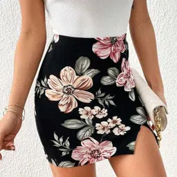 JINJIN FASHION Women Printed High-Rise Mini Skirt-picture-17